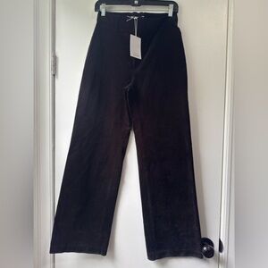 & Other Stories Corduroy Wide Leg Pant In Black